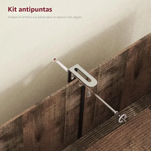 Miniatura 9 de TEENFON Armario de almacenamiento con 4 puertas, armario de cocina de granja de 43.3 pulgadas de alto con 6 estantes de puerta, armarios