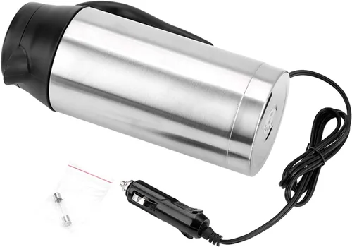 Miniatura 9 de FILFEEL Hervidor de viaje para automóvil, calentador de 24 V, olla para camping, barco, camión, camión, encendedor de cigarrillos, calentador