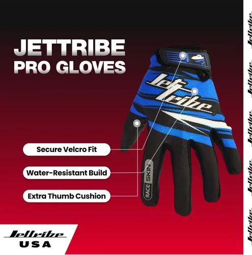 Miniatura 3 de Jettribe Race Skin PWC - Guantes de recreación Dedo completo fino y transpirable Accesorios de moto acuática para hombres y mujeres jóvenes