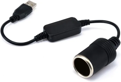Miniatura 2 de Queenbox 5 V 2A USB a 12 V 8 W encendedor de cigarrillos enchufe USB macho a hembra encendedor de cigarrillos adaptador convertidor para coche