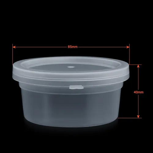 Miniatura 2 de GWHOLE Recipientes de slime con tapas, paquete de 20 recipientes pequeños de plástico reutilizables para almacenamiento de materiales de slime