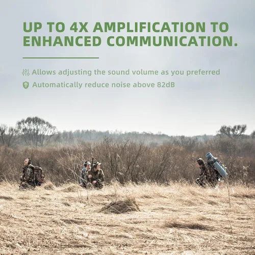 Miniatura 3 de PROHEAR Protección auditiva electrónica para tiro con amplificación de sonido 4X, orejeras de protección auditiva para campo de tiro, auriculares