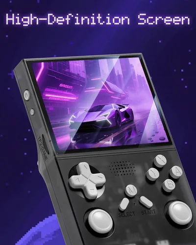 Miniatura 5 de Consola de juegos portátil R40 – Consola de juegos retro con tarjeta TF de 128 G incorporada, más de 20000 juegos Consola de juegos retro