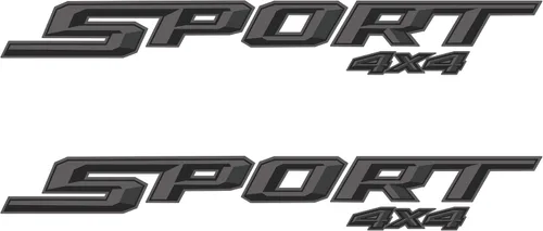 Miniatura 7 de GOLD HOOK Calcomanías deportivas de 4 x 4, calcomanías de repuesto para mesita de noche, compatibles con Ford F150 XLT F Truck 2015-2023, serie Gris