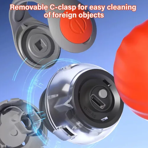 Miniatura 4 de Juguete interactivo para gatos con pluma, bola inteligente para gatos de interior, juguetes automáticos activados por movimiento, juguetes Azul