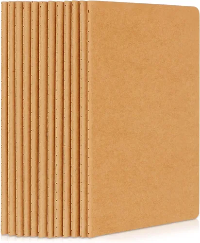Miniatura 18 de EUSOAR Diarios para cuadernos, paquete de 24 cuadernos A5 de 5.5 x 8.3 pulgadas, 60 páginas/30 hojas de tapa blanda con rayas universitarias, 100