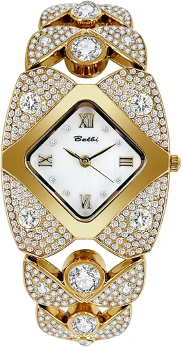 Miniatura 8 de Gosasa Elegante reloj de pulsera de diamantes para mujer, joyería de moda, reloj de pulsera para mujer, resistente al agua, analógico, de cuarzo