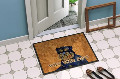 Miniatura 4 de Caroline's Treasures LH9462JMAT - Felpudo de Bruselas Griffon Wipe Your Paws de 24 x 36 pulgadas, tapete para puerta delantera, interior y exterior