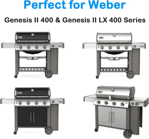 Miniatura 7 de DELSbbq 66097 66089 - Rejillas para Weber Genesis II 400 y LX 400 Series for Genesis II E/S-410, E/S-415, E/S-435, LX E/S-440, Cast Iron Grill