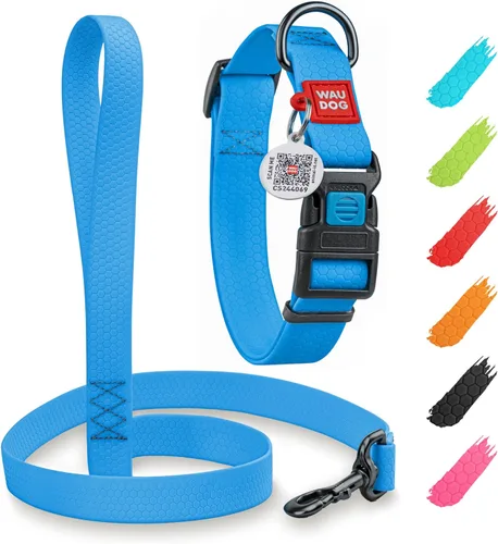 Miniatura 9 de WAUDOG Collar de Perro Impermeable - Collar de Perro Ajustable para Perros Grandes, Pequeños y Medianos - Collar de Perro Desmontable Impermeable