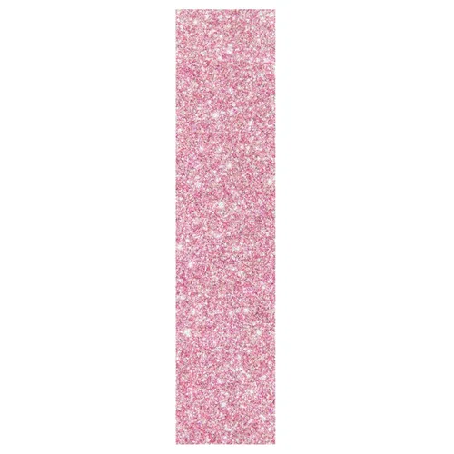 Miniatura 2 de Kigai Cinta de agarre para patineta con purpurina rosa, sin burbujas, antideslizante, papel de lija para tabla rodante, 33 x 9 pulgadas