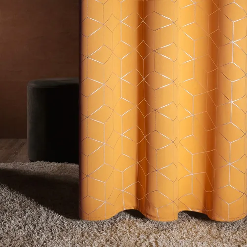 Miniatura 19 de Deconovo Cortinas Opacas, Aislamiento Térmico y Reducción de Ruido, Estampado de Lámina de Diamante – Ojales en la Parte Superior, 2 Paneles, Azul
