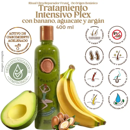 Miniatura 2 de RITUAL BOTANICO Tratamiento Reparador Intensivo PLEX de Origen Botánico con Banano y Aguacate Crecimiento Acelerado del Cabello, mayor brillo