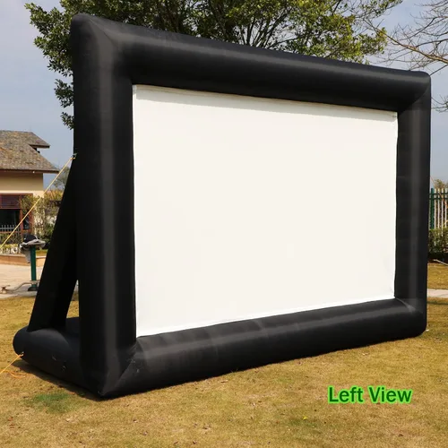 Miniatura 7 de Pantalla de proyector de película inflable de 16 pies, pantalla de proyector para interiores y exteriores con bolsa de transporte para proyección