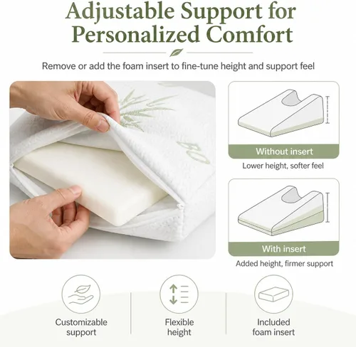 Miniatura 6 de Almohada de cuña para estiramiento facial y recuperación de rinoplastia, soporte de posicionamiento compacto estructurado para cuello y mandíbula