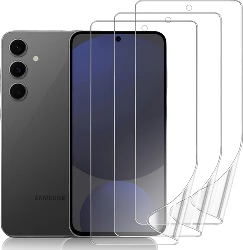 Miniatura 12 de Paquete de 3 protectores de pantalla compatibles con Samsung Galaxy S21 FE 5G de 6.4 pulgadas, película de hidrogel de TPU suave transparente HD
