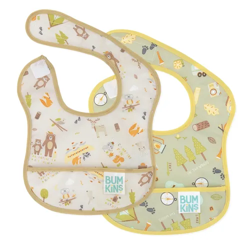 Bumkins Baberos, para bebé niña o niño, bebé de 3 a 9 meses, esencial imprescindible para comer, alimentación, suministros de destete para bebés,