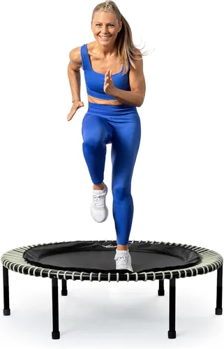 bellicon Mini trampolín | Suspensión elástica de hasta 330 libras | Rebotador de fitness interior para adultos | Patas atornilladas