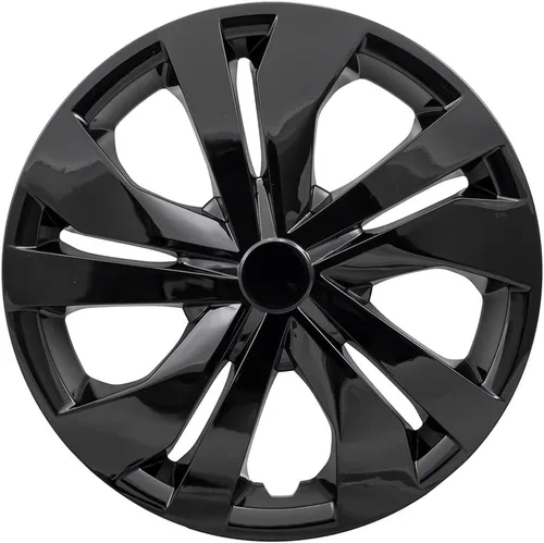 Miniatura 2 de Juego de 4 fundas para ruedas de 15 pulgadas y 5 radios dobles para Nissan Versa Sedan/S 2020-2025, color negro brillante