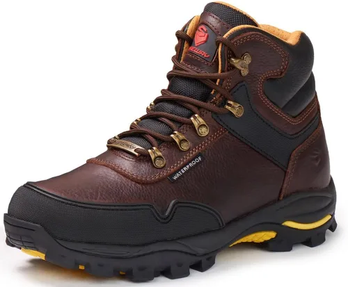 Miniatura 7 de SUREWAY Men's 6" Soft/Steel Toe Heavy Duty Waterproof Work Boot - Leather,Lace Up,Oil/Slip Resistant Dual-Density Comfortable Outsole,EH