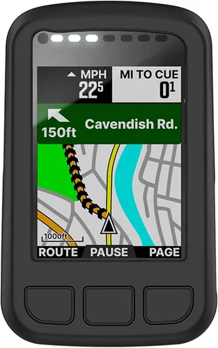Miniatura 2 de Funda de silicona compatible con Wahoo Elemnt Bolt V2 GPS Ciclismo/Bike Computer Bundle Funda protectora de piel Accesorios de parachoques (negro)