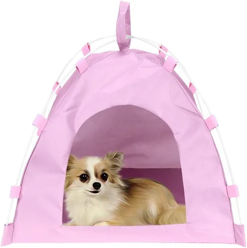 Miniatura 8 de Ochine Tienda de campaña impermeable para perros y gatos, portátil, plegable, resistente a la lluvia, casas duraderas para mascotas para viajes al
