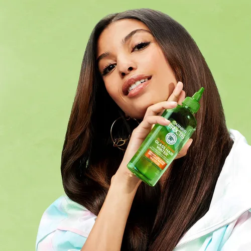 Miniatura 9 de Garnier Fructis Sleek & Shine - Agua de vidrio para el cabello, enjuague laminar, 10 segundos, aceite de argán, 6.0 onzas líquidas, 1 unidad