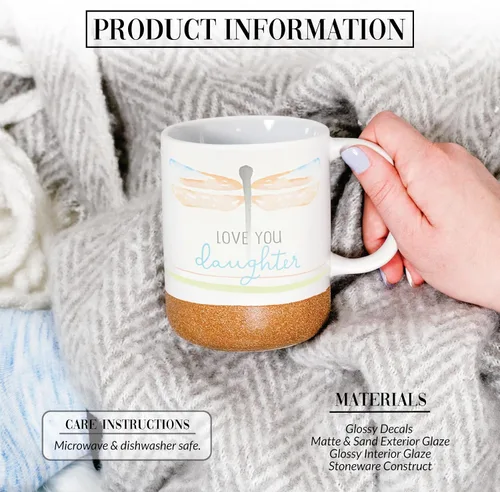 Miniatura 2 de Pavilion - Taza de café de 16 onzas, 16.0 fl oz, taza de té, a rayas, fondo esmaltado, acuarela, mejor amiga, amiga, mamá, abuela, hermana, hija