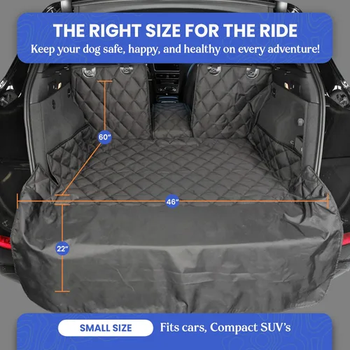 Miniatura 4 de 4Knines Forro de Carga Dividido para SUV – Para Perros y Mascotas, Resistente, Alfombrilla Impermeable para Maletero y Cubierta de Carga – Se Adapta