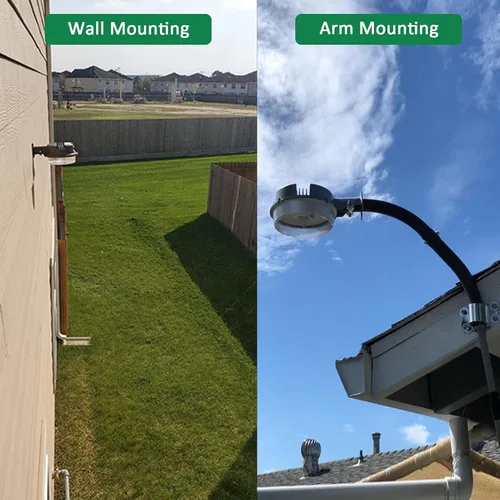 Miniatura 6 de Luz LED de granero, 70 W, 5000 K, luz diurna, 9800 lúmenes, luz LED de atardecer a amanecer, luz LED para patio al aire libre con fotocélula, 700 W