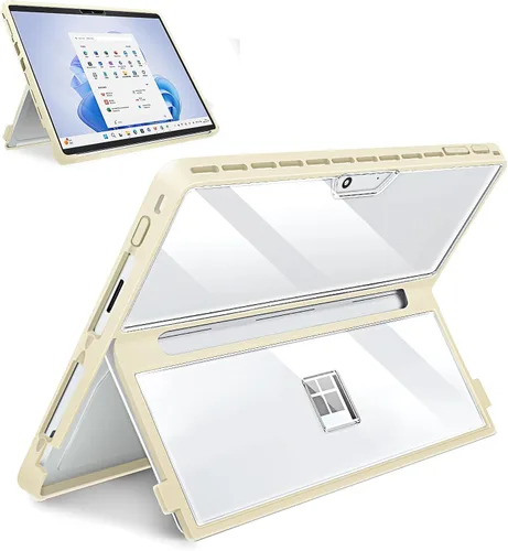 Miniatura 20 de Funda para Microsoft Surface Pro 11/10/9/8 de 13 pulgadas, con cubierta de soporte, correa de mano, funda resistente todo en uno compatible con Negro