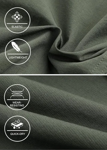 Miniatura 5 de Surenow Pantalones deportivos ligeros para hombre, de secado rápido, pantalones de senderismo para entrenamiento, pantalones deportivos para hombre