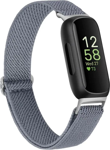 Miniatura 9 de Vancle Correas elásticas para Fitbit Inspire 3 para mujeres, bandas ajustables y transpirables de nylon elástico compatibles con Fitbit Inspire 3