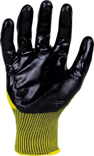 Miniatura 2 de Ironclad OCTANE Turbo - Paquete de diez guantes de trabajo con revestimiento de nitrilo (10 pares), talla L (R-TRB10-04-L) amarillo
