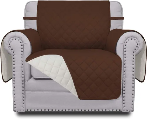 Miniatura 241 de Easy-Going - Funda para sofá, futón y sillón sin reposabrazos, reversible, resistente al agua, para mascotas y niños (azul oscuro/azul claro)