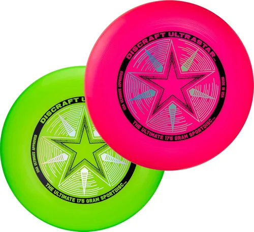 Miniatura 14 de Discraft Ultrastar Ultimate Discs 1 y 2 paquetes, tamaño estándar, para juegos competitivos e informales Verde (Bright Green)