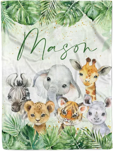 Miniatura 19 de MDPrints - Mantas de bebé personalizadas de vaca para niños, manta personalizada con nombre de bebé, regalo personalizado para recién nacido