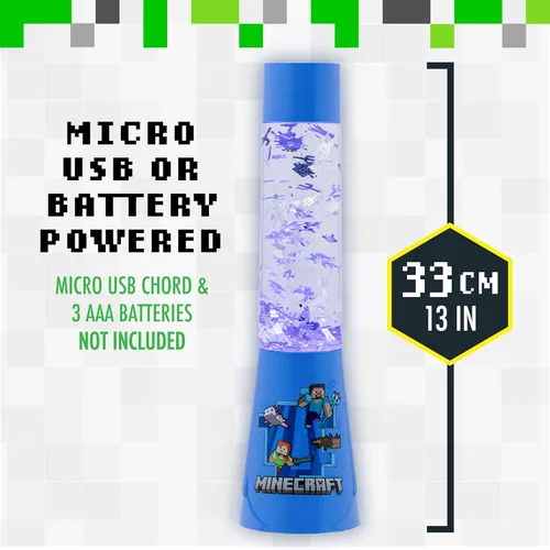 Miniatura 3 de Paladone Lámpara de Minecraft con personaje con licencia oficial, lámpara de flujo de brillo o iluminación de ambiente nocturno, decoración