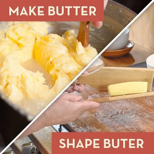 Miniatura 5 de Kit de tabla de ñoquis y paletas de mantequilla con libro de recetas Regalo de máquina de pasta para cocineros Sea un experto en batir