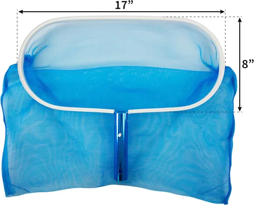 Miniatura 5 de Aqua Select Rastrillo de hojas de alta resistencia con malla ultra fina Elimina hojas y desechos para piscina enterrada, piscina sobre el suelo