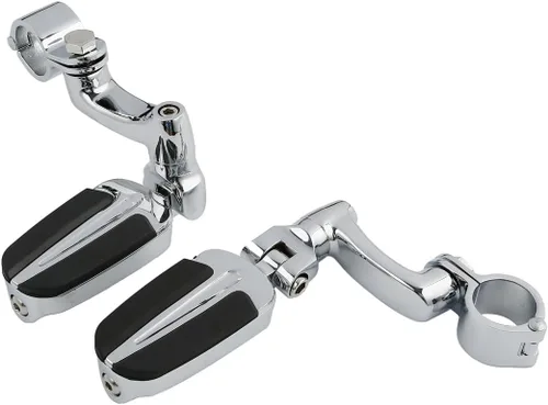 Miniatura 44 de TCT-MOTORPARTS Soportes de clavijas de pie de barra de carretera negro para Harley Touring 22/25/32/1.378 in