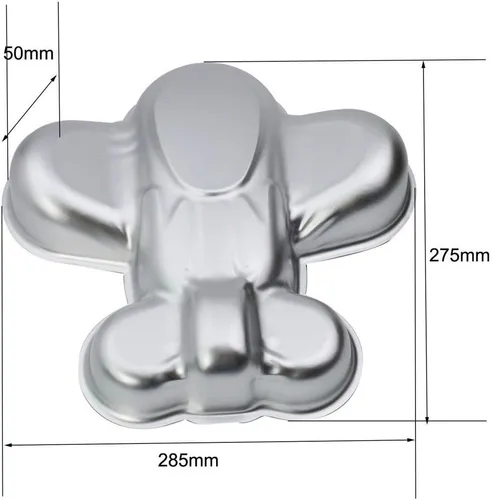 Miniatura 3 de Molde de la hornada de la cacerola de la torta del avión de la aleación de aluminio