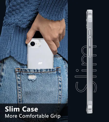 Miniatura 1523 de FNTCASE Funda para iPhone 13 Pro-Max: Fundas magnéticas transparentes compatibles con Magsafe Slim anti amarillamiento protección contra caídas