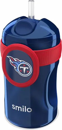 Miniatura 36 de Smilo Vaso con popote de Arizona Cardinals con licencia oficial de la NFL, para bebés y niños pequeños, con popote de silicona ponderado y capacidad