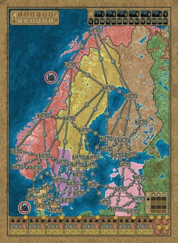 Miniatura 3 de Rio Grande Games Juego de mesa de estrategia de expansión de red eléctrica Europa del norte Reino Unido Irlanda Recargado