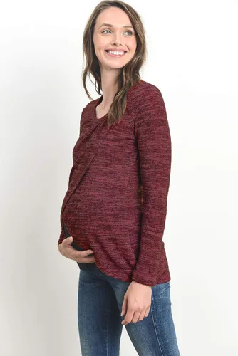 Miniatura 3 de HELLO MIZ Suéter de maternidad para mujer, fabricado en Estados Unidos