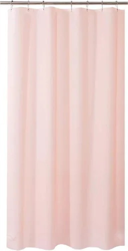 Miniatura 68 de AmazerBath - Cortina de ducha de plástico, 70 x 72 pulgadas, cortina de ducha esmerilada de plástico, impermeable, pesada, gruesa, con 3 piedras