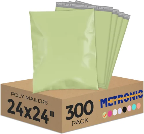 Miniatura 30 de Metronic 100 unidades de sobres de polietileno de 24 x 24 pulgadas, bolsas de envío grandes para ropa, bolsas de correo adhesivas fuertes