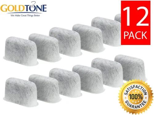Miniatura 2 de GOLDTONE Paquete de 12 filtros de agua de carbón para cafetera y máquinas CUISINART cartuchos de repuesto DCC-RWF