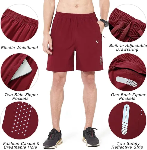 Miniatura 280 de NORTHYARD - Pantalones cortos deportivos para correr para hombres, ligeros, de secado rápido, 7, 5 o 9 pulgadas, para senderismo, deportes, gimnasio